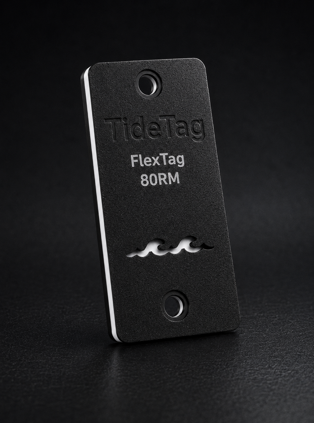 FlexTag Rope Mount in Schwarz mit weissem Kern und zwei Seilöffnungen